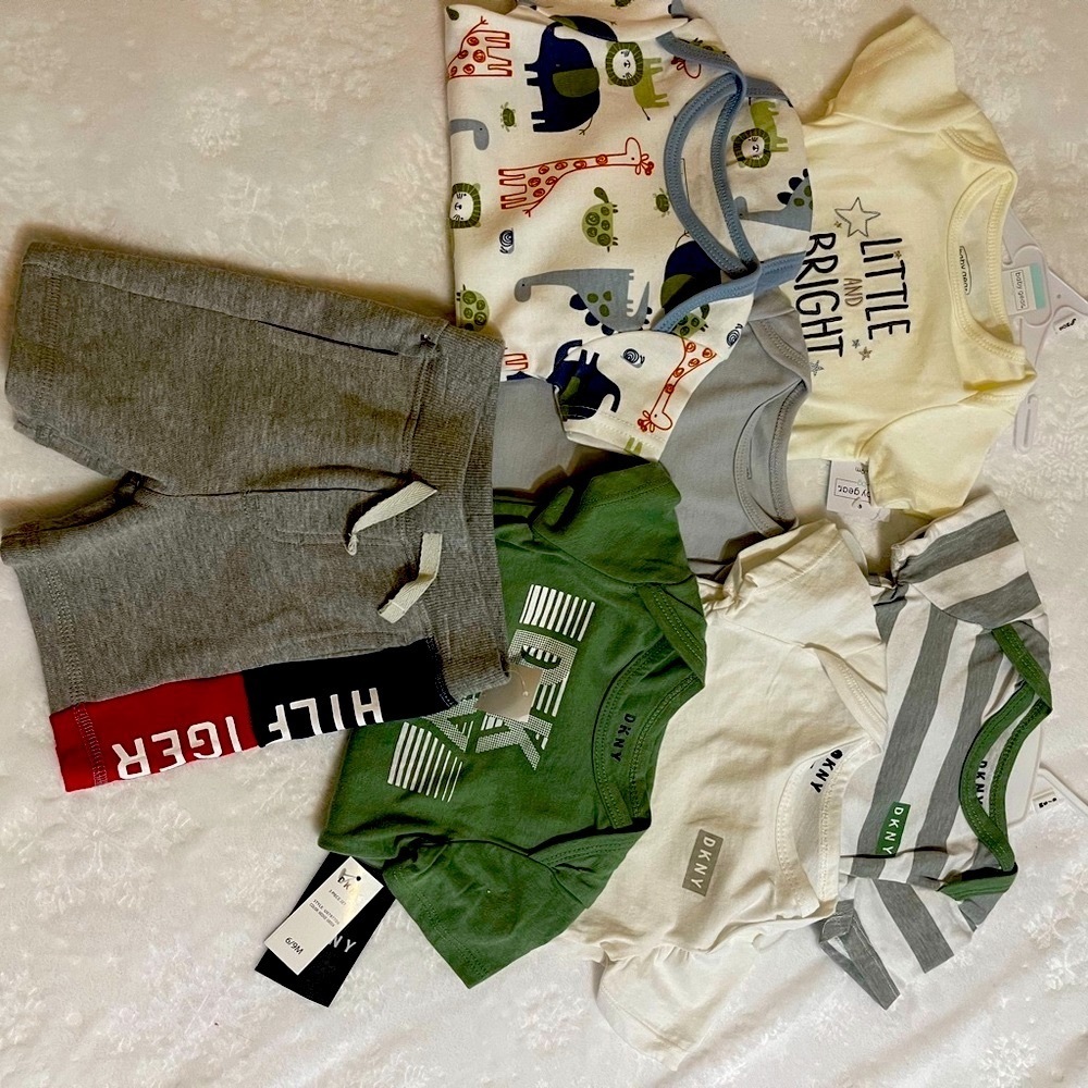 DKANY , BABY GEAR, & HILFIGER size: 6-9 Months